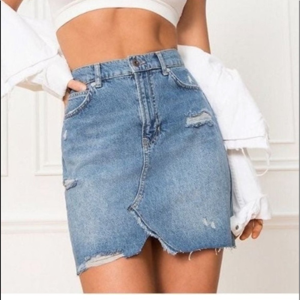 🆕Free people Jean skirt🥰